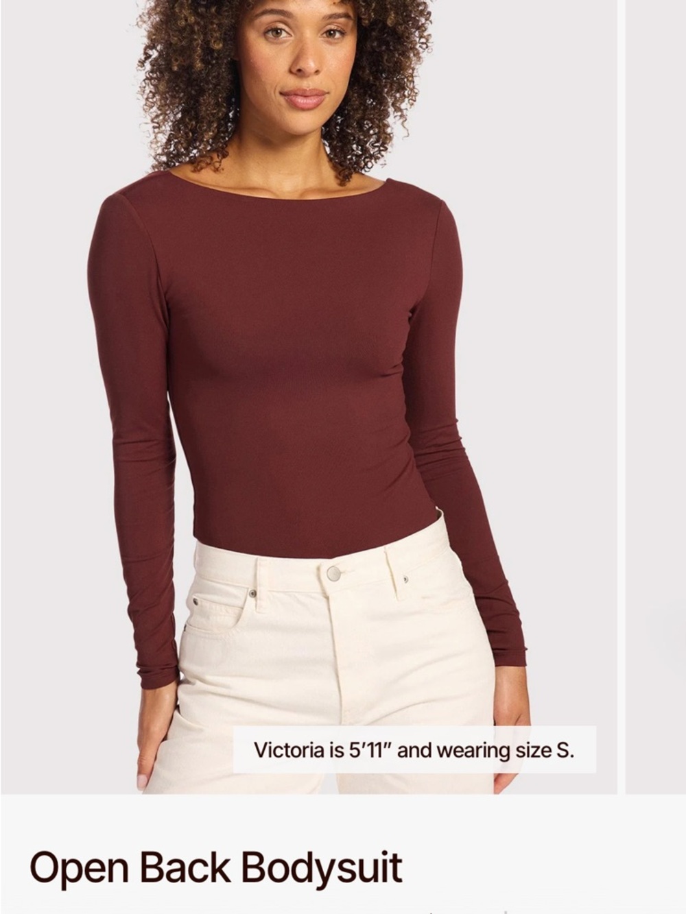 nuuds Long-Sleeve open back Bodysuit